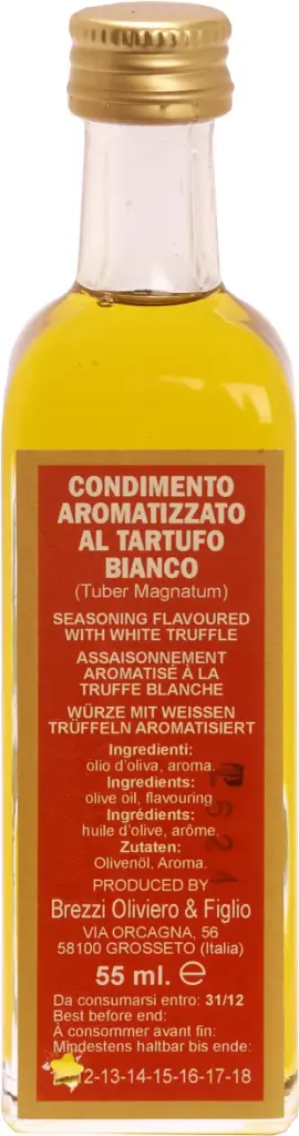 [611] Huile extra vierge d'olive aux truffes blanches 250ml -  Brezzi