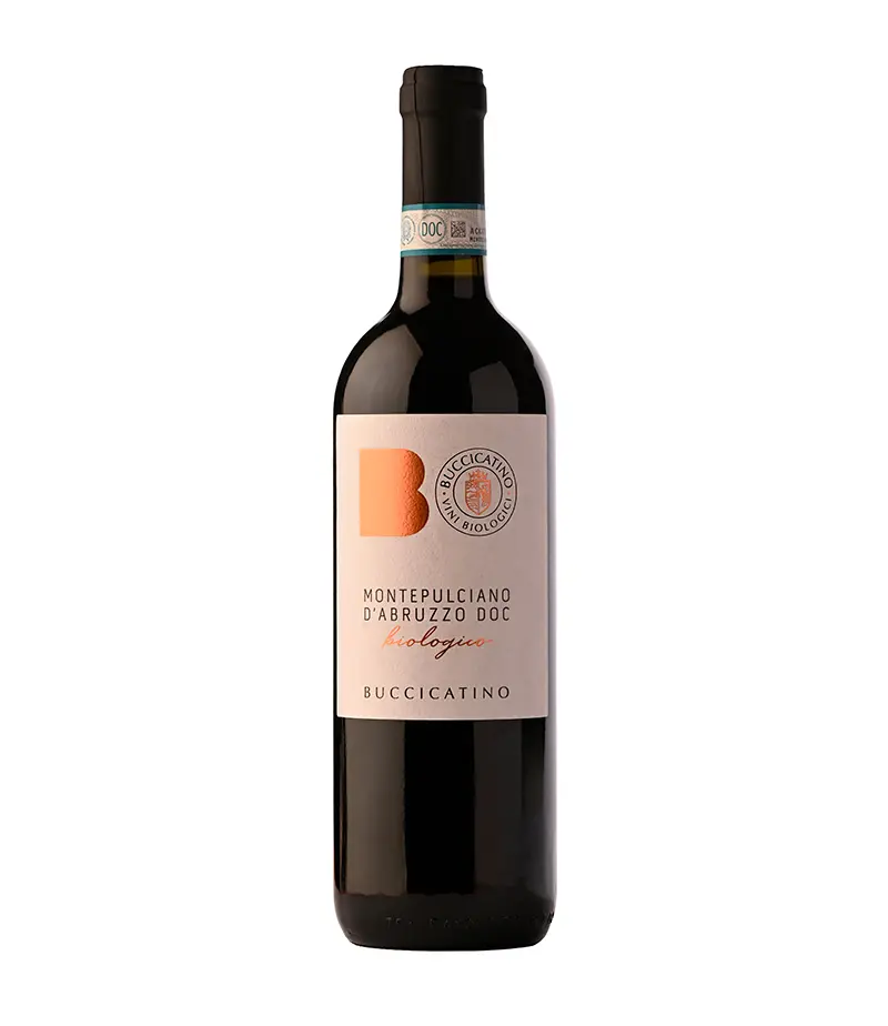 B Montepulciano D'Abruzzo DOC 2022, Vin Rouge Biologique - Buccicatino