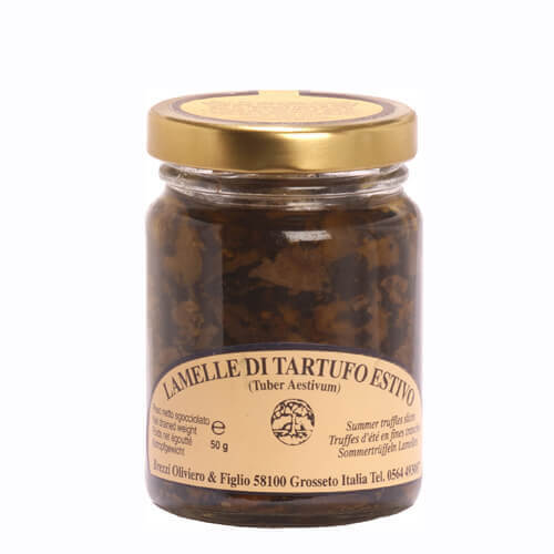 Truffes noires d'été en fines tranches
